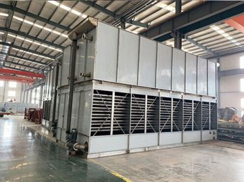 Composite flow closed cooling tower