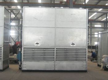 Countercurrent closed cooling tower